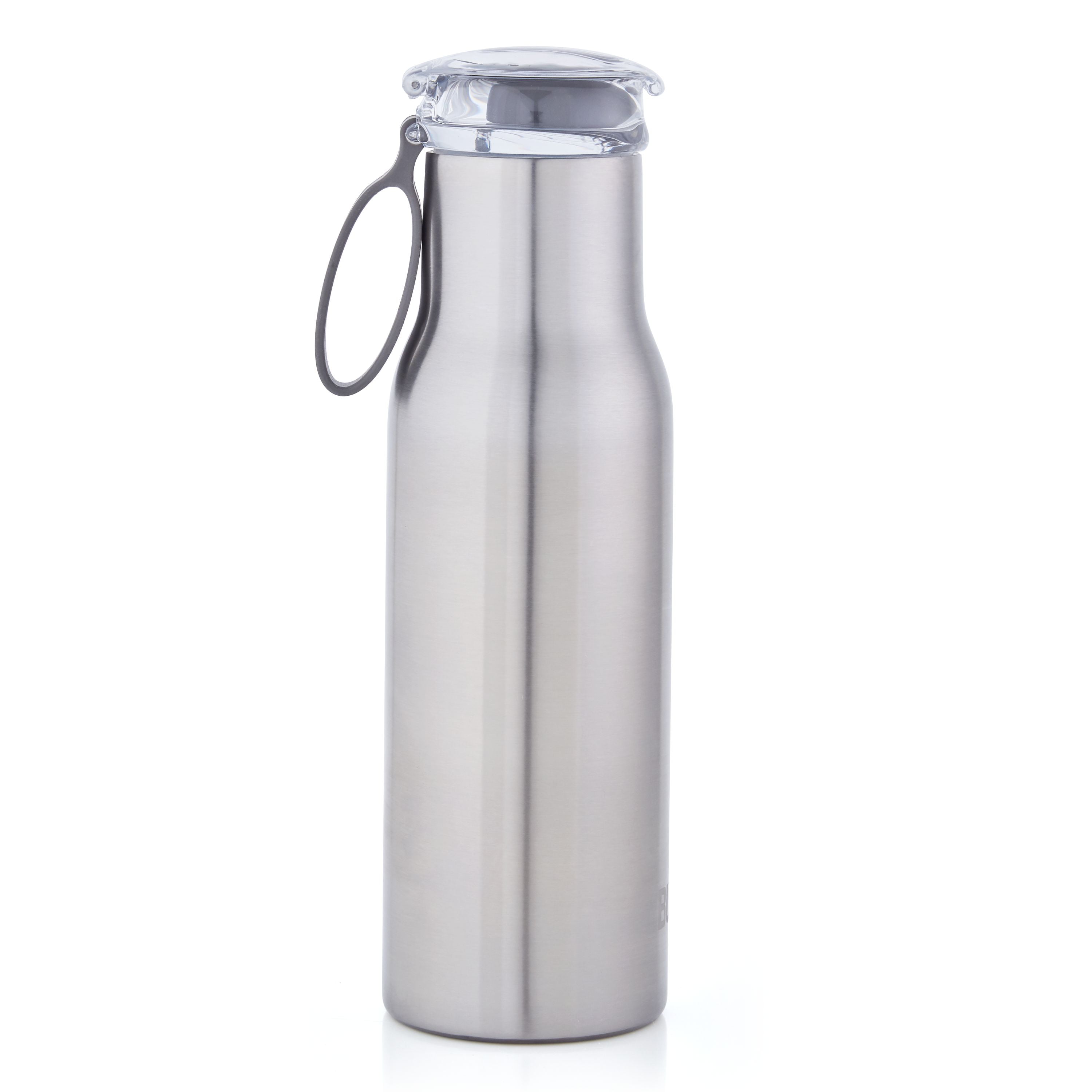 Built 18ounce Flip Top Bottle, Double Walled Sealed, Stainless Steel