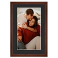 thumbnail image 2 of 5.5x8.5 Frame Walnut With Black Picture Mat For 5.5x8.5 Photo - Walnut 8.5x11 Frame To Display, 2 of 8