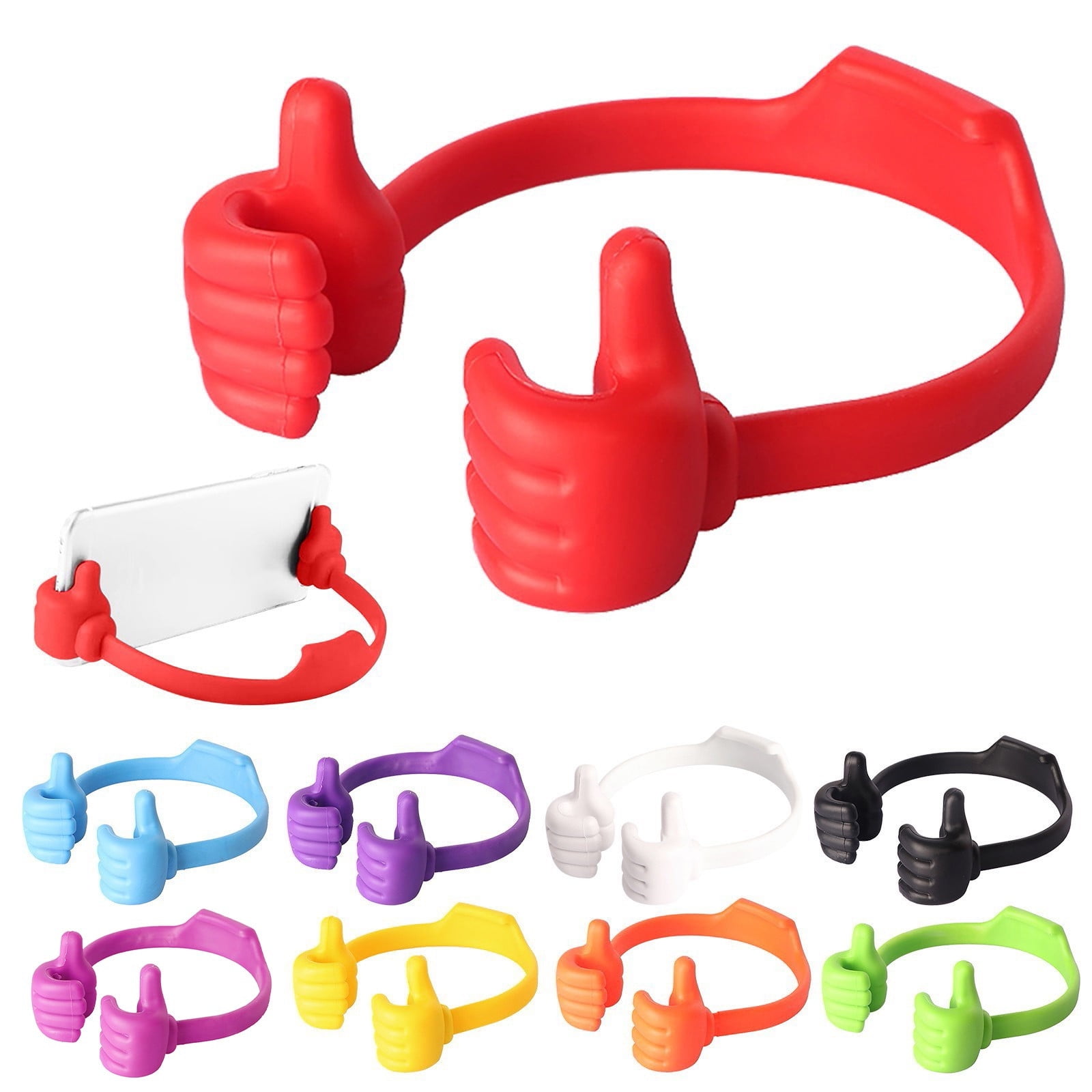 Lazy Phone Stand Cell Phone Holder Adjustable Silicone Tablet Stand Portable Desktop Stands for Phones Tablets E Readers