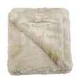 thumbnail image 6 of Home Soft Things Serengeti Double Sided Faux Fur Throw - Oatmeal - 50" x 70", 6 of 8