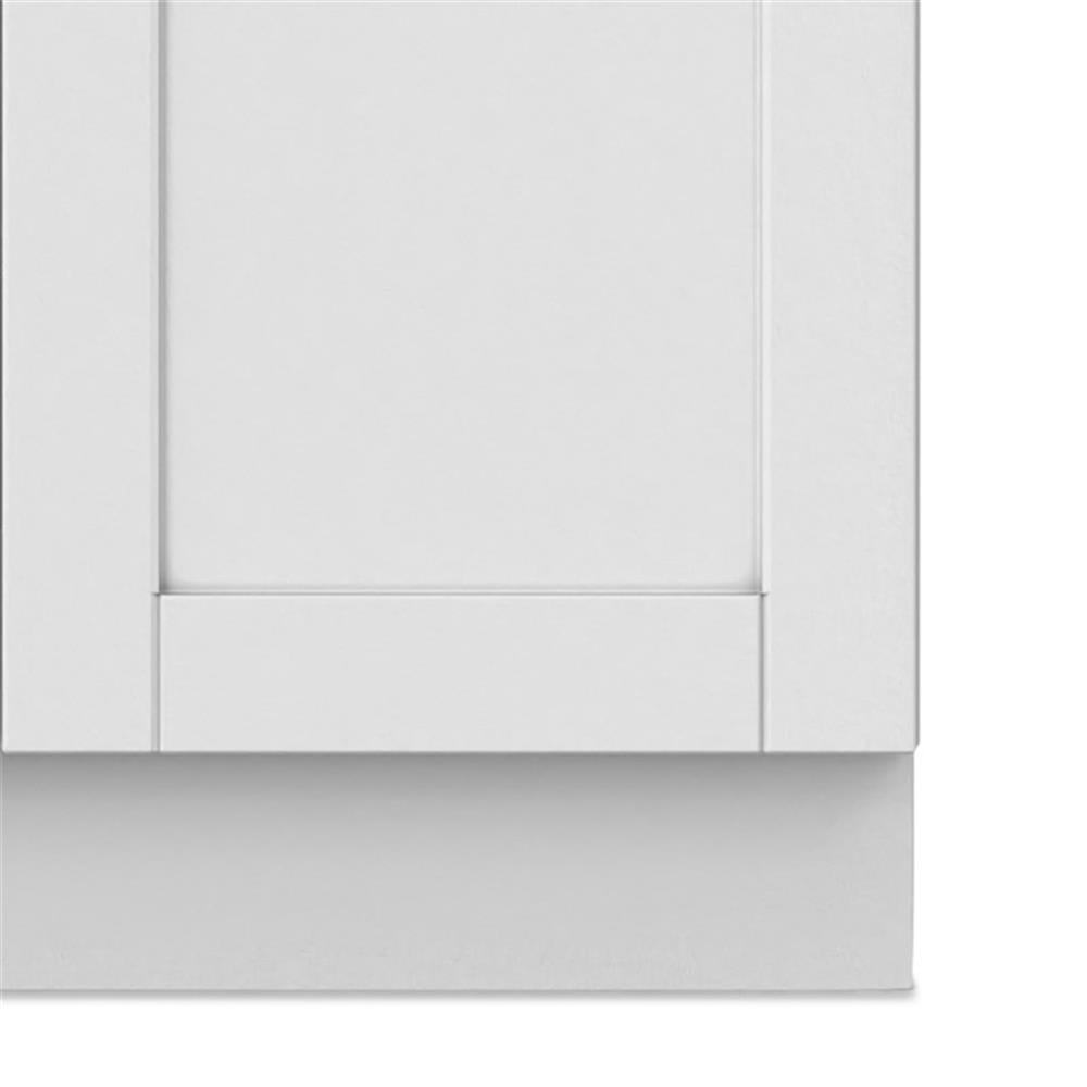 Pemberly Row 24-inch ABS Utility Sink & Cabinet in Pure White