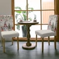 thumbnail image 3 of Dining Chair Covers, Christmas Ball Tree Gnome Poinsettia Berries Pine Leaves Eucalyptus Winter Stretch Parsons Chair Slipcovers Protector Kitchen Chair Cover for Dining Room， Set of 4, 3 of 6