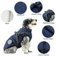 thumbnail image 3 of Small Dog Coat Waterproof Winter Warm Dog Clothes Cat Coat Jacket Vest Apparels, 3 of 8