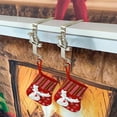 thumbnail image 6 of Silver Iron Christmas Sock Stocking Holder Hook | Over Door Hanger for Holiday Decorations | 10LBS Capacity | 16x10x5cm Size | 1 Piece, 6 of 6
