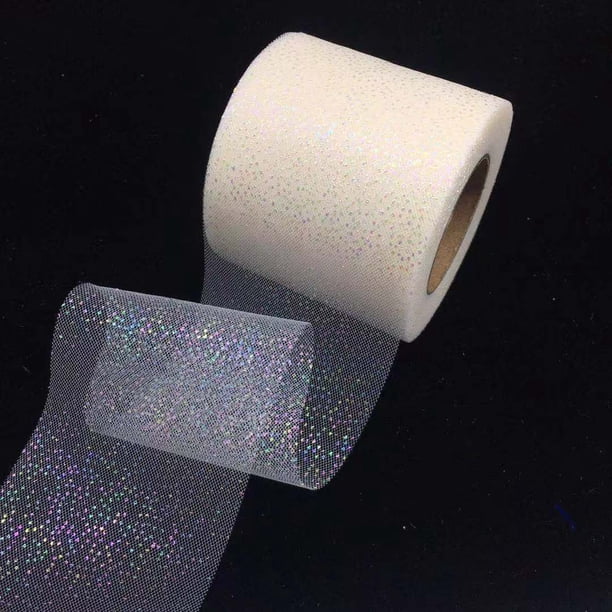 Nvzi Cinta para manualidades, cinta para envolver regalos, 2 rollos de cinta de poliéster beige, 6 cm x 25 yardas, ideal para manualidades y decoración.
