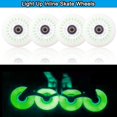 thumbnail image 5 of FYANER Light Up Inline Skate Wheels 4 Pack - Luminous Flash Inline Skates Replacement Wheel (Green, 80mm), 5 of 5