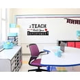 thumbnail image 5 of I Teach, What's Your Superpower Teacher Vinyl Lettering Art Classroom Wall Decal Stickers School Quote 23x12-Inch Black/Cherry Red, 5 of 6