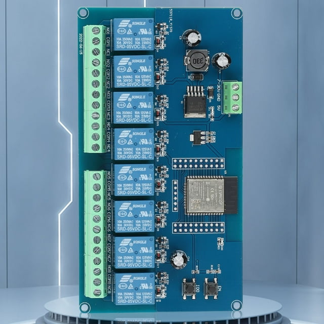 Módulo De Relé Ble Compatible Con Wifi Y Bluetooth Módulo ESP32 Fuente de alimentación Placa de desarrollo secundaria (DC5 a 30V 8 canales)