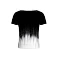 thumbnail image 4 of Camisetas de Manga Larga de las Mujeres Moda Impresa Cuello Redondo Superior, Camisa de Poliéster Casual para Primavera Verano, Sudadera de Manga Corta con Capucha Mujeres, 4 of 7