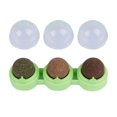 thumbnail image 2 of Juego de 3 bolas de hierba gatera Strade Fareast Limited juguete Interactivo Ligero para gatos Color verde, 2 of 8