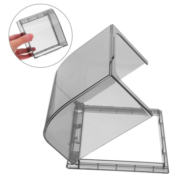 TABLZONE Black Plastic Outlet Cover for Wall Sockets, Weatherproof Electrical Socket Protector for Home and Outdoor Use