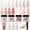 Amber Glitter, variant on Azurebeauty 4 Colors Acrylic Dipping Powder Nail Kit, White Navy Blue Glitter Dip Powder Set with Base Coat, Top Coat & Activator, DIY French Manicure Nail Art Kit for Women