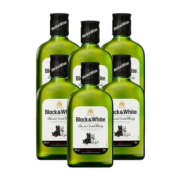 PACK DE 6 WHISKY BUCHANANS BLACK AND WHITE 200ML