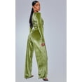 thumbnail image 6 of Black Velvet Wrap Drape Detail Wide Leg Jumpsuit, 6 of 9