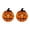 Orange-L-2PC, variant on Small Resin Stained Glass Pumpkin Table Lamp, Vintage Tiffany Jack-o'-Lantern Light, Spooky Autumn Harvest Ornament for Indoor Desktop Coffee Table Holiday Decoration