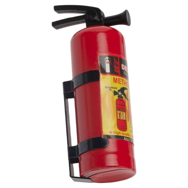 Extincteur Rouge Accessoires de Voiture RC Extincteur Résistant à l'Usure Allumeur de Feu Remplacement pour 1/10 SCX10 TRX4 D90 CC01