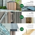thumbnail image 3 of AECOJOY 7' x 7' Outdoor Metal Storage Shed on Clearance with Lockable Door for Backyard, 3 of 8