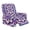 Purple Floral Mandala, variant on HELLHERO Anti Scratch 4 Pack Recliner Chair Slipcover for Pet, Polyester Spandex with Pocket Recliner Slipcover for Home Theater, Daisy & Rainbow Print