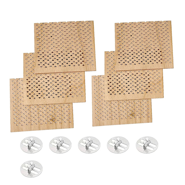 6Pcs 2.75x2.36 Inch Wooden Candle Wicks for DIY Candle Making Craft Wooden Wicks for Candle Making Wood Wick