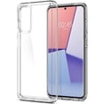 thumbnail image 1 of Funda Spigen Crystal Hybrid Grado Militar Transparente para Galaxy S20, 1 of 3