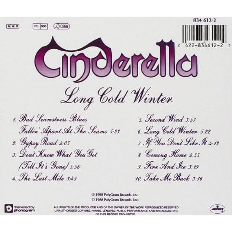 Mercury, CD, Cinderella Long Cold Winter, Music & Performance