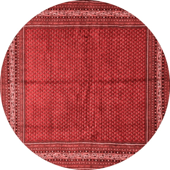 Ahgly Company Indoor Round Persian Red Traditional Area Rugs, 3' Round