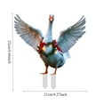thumbnail image 3 of Adorno navideño para jardín con forma de pollo Adorno navideño para exteriores con forma de animal Adorno navideño acrílico en 2D con forma de animal 1, 3 of 4