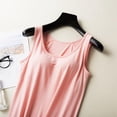 thumbnail image 4 of Women Comfort Sleeveless Pajamas Vest Nightdress Summer Nightdress with Chest Pad, 4 of 5