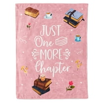 KAAYEE Book Lovers Blanket,Librarian Throw Blankets 60"x50",Book Club Gifts for Reading Lover Bookish,Literary Gift Ideas,Best Bookworm Gifts on Birthday Christmas Graduation,Pink