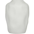 thumbnail image 5 of CosmoLiving by Cosmopolitan 14" Abstract Faceted White Ceramic Vase, 5 of 12