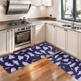 thumbnail image 3 of Kitchen Rugs Sets Of 2,Dark Purple Halloween Ghosts with Boo Anti Fatigue Kitchen Mat Rugs Non Slip Washable,Decorative Kitchen Floor Mats for Kitchen,Sink,Laundry,17"X47", 3 of 5