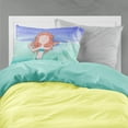thumbnail image 2 of Ginger Mermaid Watercolor Fabric Standard Pillowcase, 2 of 2
