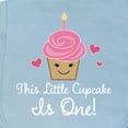 thumbnail image 3 of Inktastic 1st Birthday Cupcake Girls Cute Baby Burp Cloth, 3 of 3