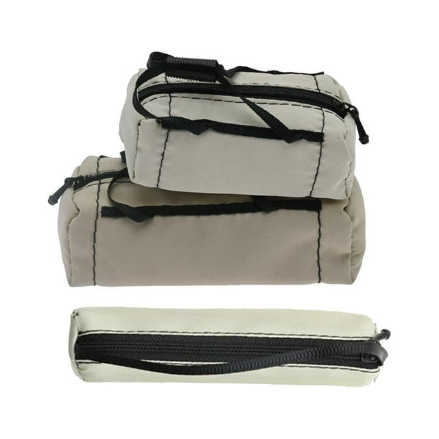 KLKCMS 3 Pcs Voiture RC Haute Simulation Sacs de Bagage Toit Sac de Chariot Décoration Bricolage Modèle Gris