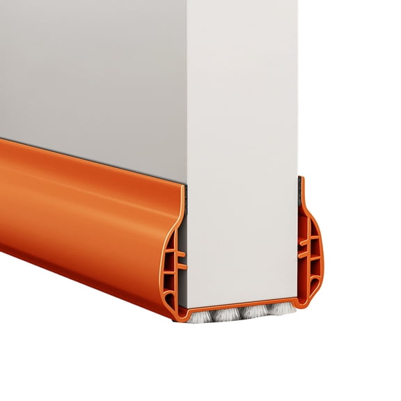 Ruanlalo 93CM Door Bottom Sealing Strip with Brush Under-Door Sweep Weather Stripping Light Noise Dust Blocking Windproof Door Stopper Door Bottom Gap Filler Strip