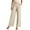 Beige, variant on YOTMKGDO Suit Pants Women's Trousers Solid Color Thin Pocket High Waist Casual Wide Leg Pants Bell Bottoms Slacks for Womens Trousers Brown XL