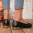 thumbnail image 5 of Miluxas Women's Rhinestone Studded Ballet Flats, Pointed Toe Slip-On Comfortable Casual Work Dress Shoes Black 7.5(40), 5 of 9