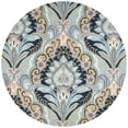 thumbnail image 4 of SAFAVIEH Wyndham Eglantine Damask Wool Area Rug, Blue/Multi, 8' x 10', 4 of 10