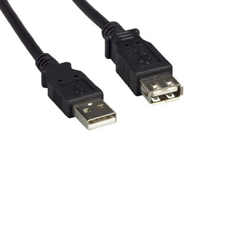 Kentek 3 Feet FT USB 2.0 Extension Cable 28 AWG High Speed Type A Male to Female M/F Data Transfer Sync Charge Power Extender Cord PC Mac (Best Way To Transfer Music From Pc To Mac)