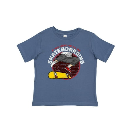 

Inktastic Skateboarding Gift for Skater Gift Toddler Boy Girl T-Shirt
