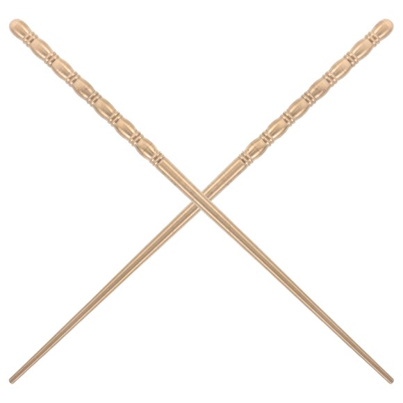 OUNONA 1 Pair Of Golden Chopsticks For Cooking And Camping Clamping Reusable Long Chopsticks