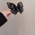 thumbnail image 5 of Elegant Big Butterfly Hair Clips Ladies Female Tassels Hairpin Hair Headwear for Women Thinner Thick Hair Accessory, 5 of 8