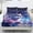 Galaxy Wolf, variant on Bulopur Wolf Print Twin Size 3 Piece Sheet Set, Stay in Place Fade Stain Resistant Cooling Bed Sheets with All Around Elastic Cozy Bedsheet & Pillowcases