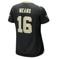 thumbnail image 3 of Women's Nike Bub Means  Black New Orleans Saints  Game Jersey, 3 of 7
