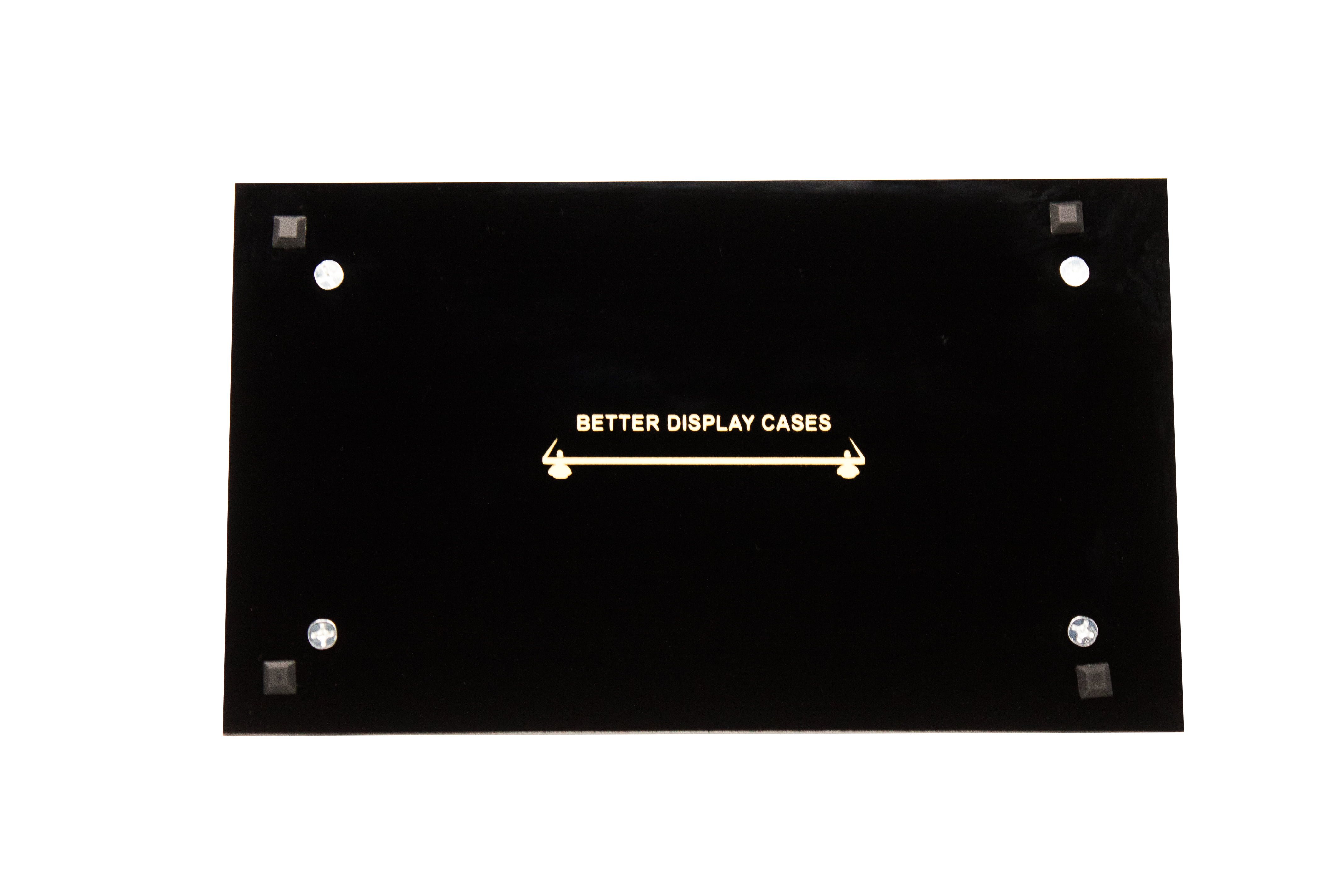 Versatile Clear Acrylic Display Case Black Risers 14" x 8" x 8.5" A011-BR 