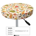 thumbnail image 4 of Round Bar Stool Seat Covers, Fall Pumpkin Elastic Round Chair Cover Stool Seat Slipcover Bar Stool Cushions Round Pad for 12-14 inch, 4 of 7