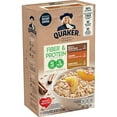 thumbnail image 3 of Quaker Instant Oatmeal, Fiber & Protein 3 Flavor Variety Pack, Individual Packets, 32 Count, 3 of 3