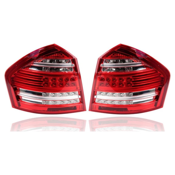 Tail Light Assembly - Compatible/Replacement for '10-12 Mercedes-Benz GL350/450/550 - On Body, LED - Pair, Left Driver   Right Passenger Set - 1648203664, 1648203564 CAPA