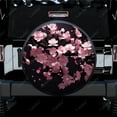 thumbnail image 2 of Dreamy Beautiful Cherry Blossom Pattern Polyester Universal Spare Wheel Tire Cover Wheel Covers for Trailer RV SUV Truck Camper, 2 of 5