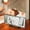 Black, variant on Projection Alarm Clock for Bedroom, Digital Clock Project on Ceiling Wall,180° Projector And Dimmer, Mirror Design, Snooze, 3-speed Luminance Bedside , TypeC&USB Charger, Snooze&Battery Backup